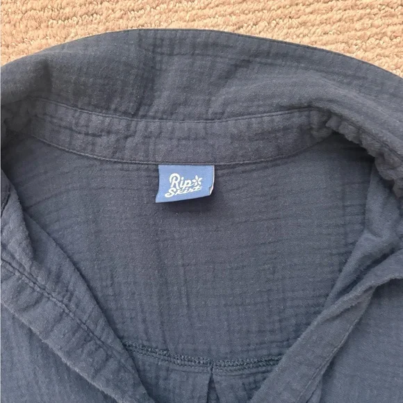 Navy Blue Long Sleeve Shirt - Picture 4 of 5